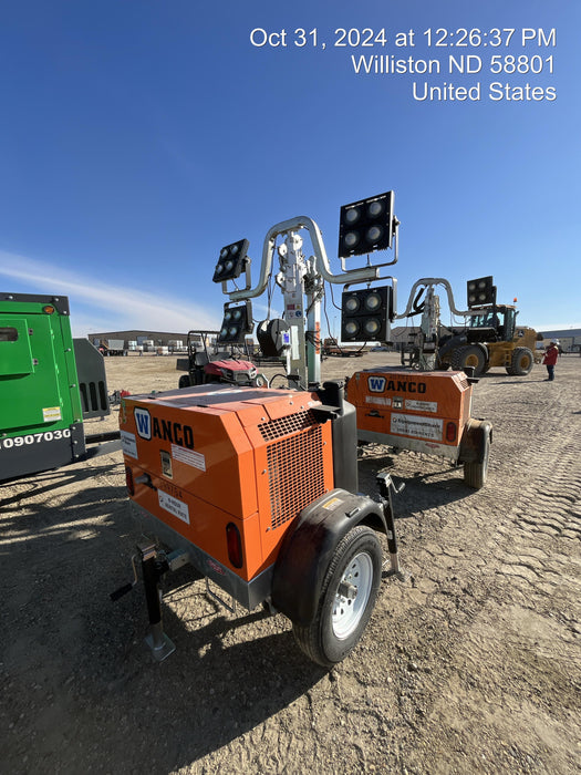 2024 Wanco WLTT-4MM4K Diesel, Deep Sea Controller, Shore Power Plug, Auto Start, (4) 350W LED Floodlights, 4kW Generator, 60 Gal Fuel Tank, 2" Ball, T3