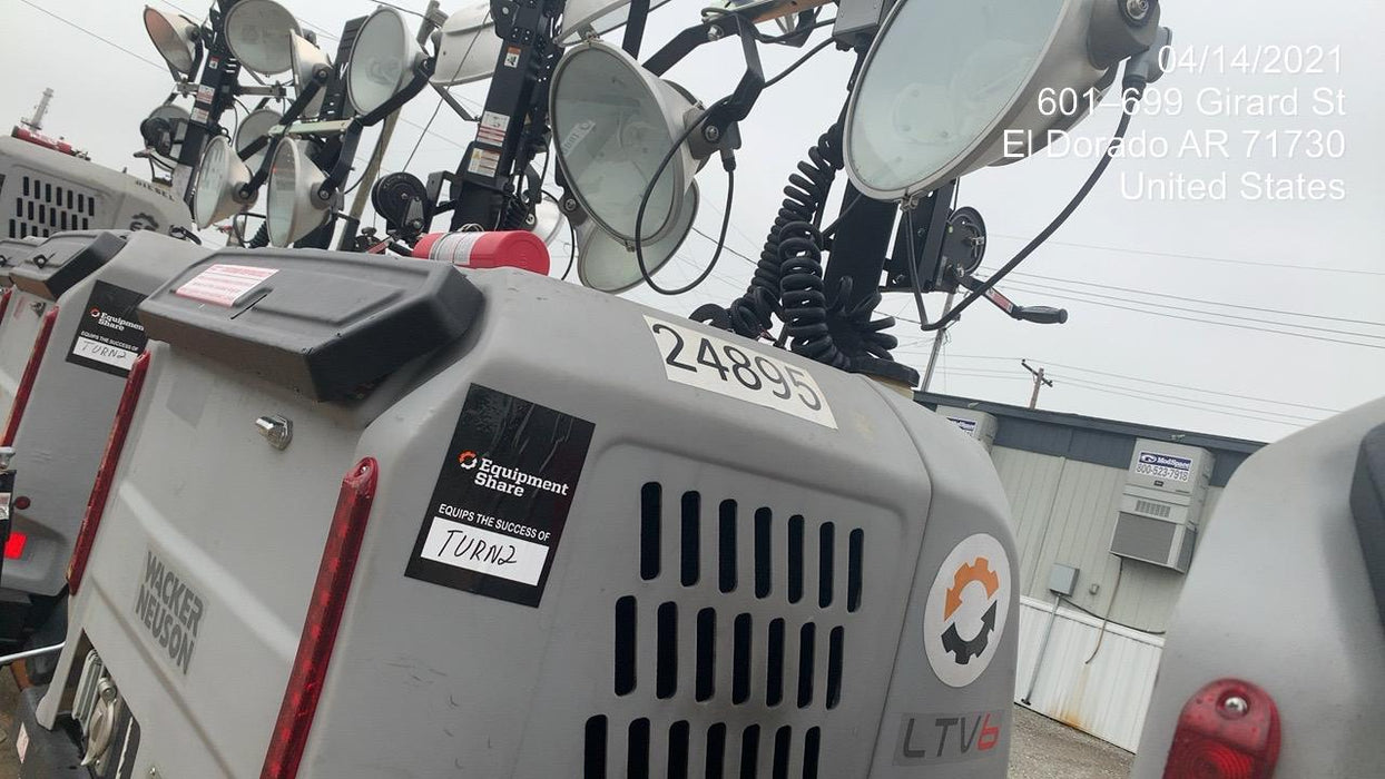 2019 Wacker Neuson LTV6L-MH Wacker Neuson LTV6L Mobile Light Tower w/Fuel Level Sensor Installed