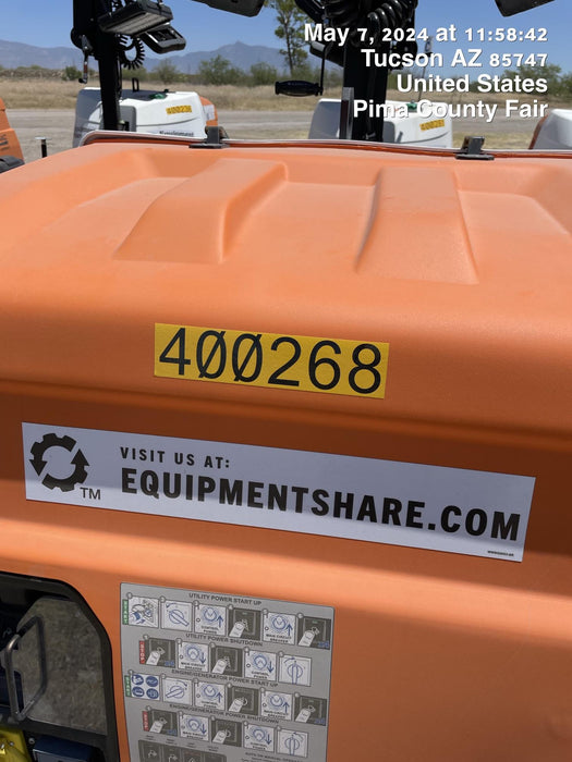 2024 Generac MLT2 Diesel, Flex Switch 120V Input, Powerzone Controller, 
(4) 320W LED Lights, 4kW Generator, 39.9 Gal Fuel Tank, 2" Ball, T3