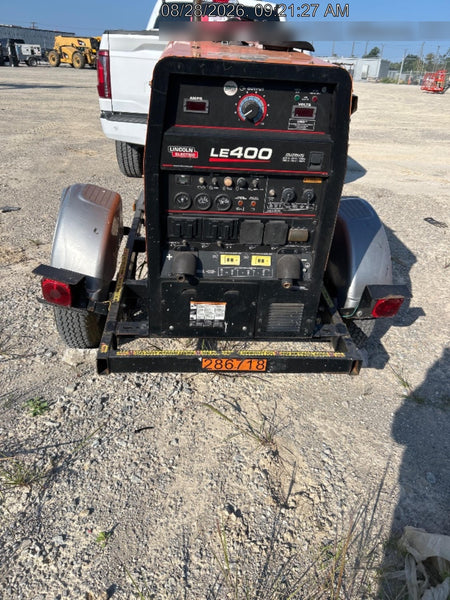 2022 Lincoln Electric LE400 Kubota V1505, Trlr, Cable Rack, Light Kit, ES Decals, T3