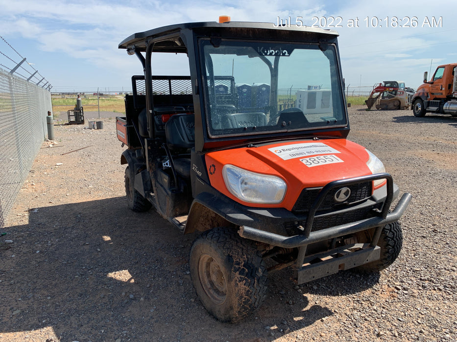2019 Kubota RTV-X1140W-H 4wd Utility Cart, LED Strobe, Windshield Tempered Glass, Plastic Canopy, Wire Harness Kit, Backup Alarm