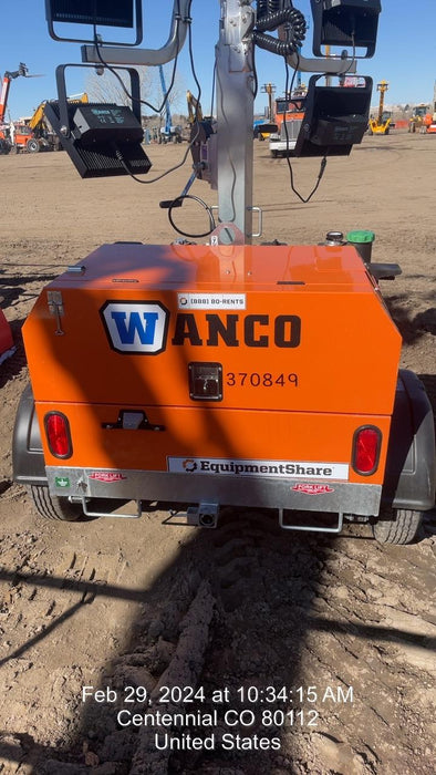2023 Wanco WLTT-4MM4K Diesel, Deep Sea Controller, Shore Power Plug, Auto Start, (4) 350W LED Floodlights, 4kW Generator, 60 Gal Fuel Tank, 2" Ball, T3