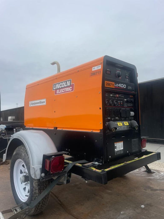 2022 Lincoln Electric LE400 Kubota V1505, Trlr, Cable Rack, Light Kit, ES Decals, T3