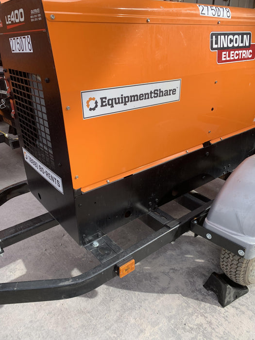 2022 Lincoln Electric LE400 Kubota V1505, Trlr, Cable Rack, Light Kit, ES Decals, T3