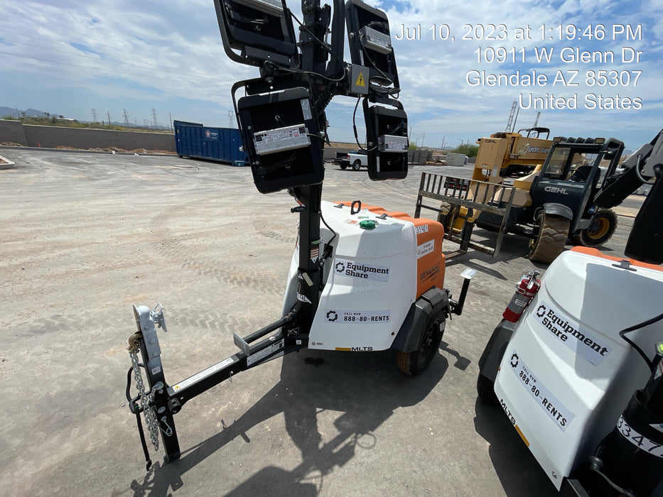 2023 Generac MLT2 Diesel, Flex Switch 120V Input, Powerzone Controller, (4) 320W LED Lights, 4kW Generator, 39.9 Gal Fuel Tank, 2" Ball, T3