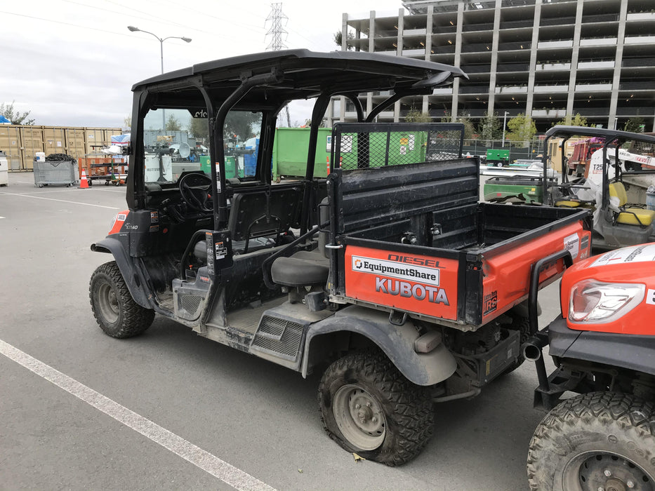 2019 Kubota RTV-X1140W-H 4wd Utility Cart, LED Strobe, Windshield Tempered Glass, Plastic Canopy, Wire Harness Kit, Backup Alarm