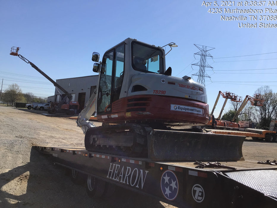 2020 Takeuchi TB290C Cab/Heat/Air, Rubber Tracks, Manual TAG QC