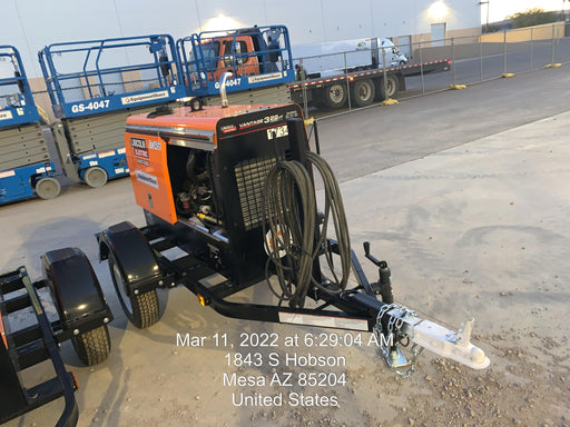 2021 Lincoln Electric Vantage 322 Vantage 322 Ready Pak 3 w/ Decals, ORANGE (includes trailer, cable rack, fender light kit) NO Telematics