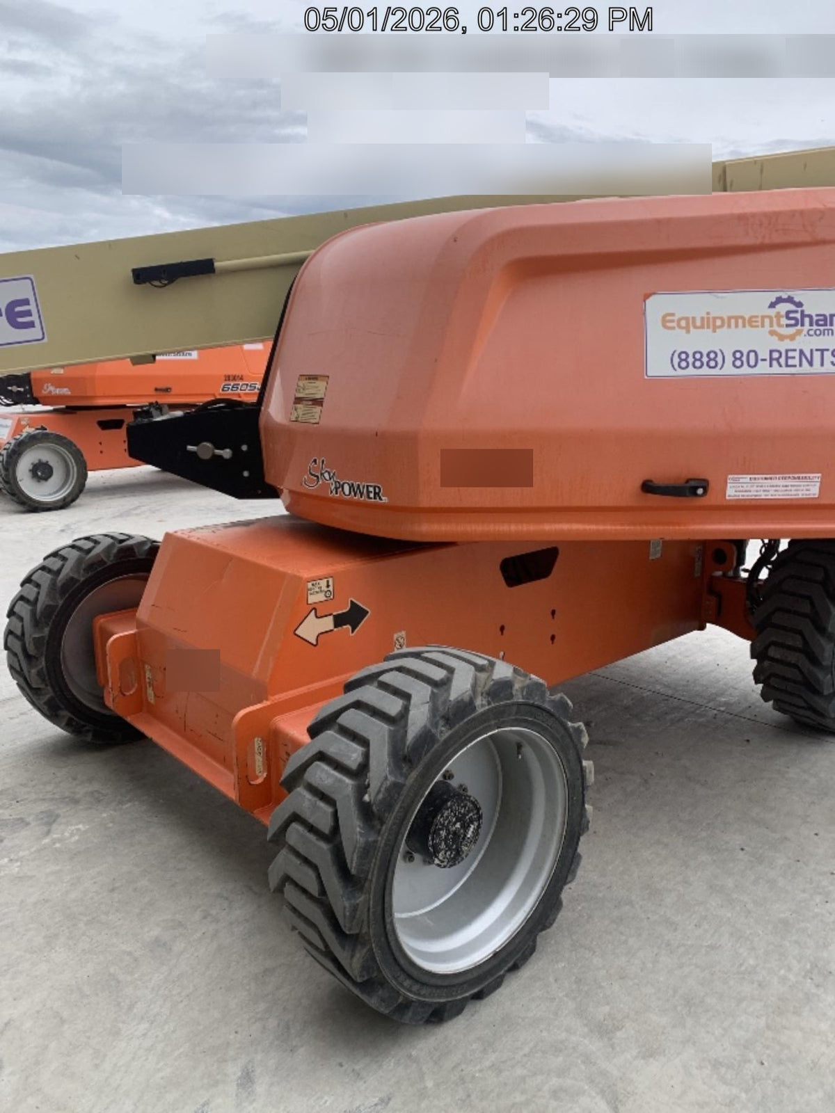 2019 JLG 660SJ 4WD w/Deutz Diesel Engine, FF Tires, Beacon, Welder-Ready Package