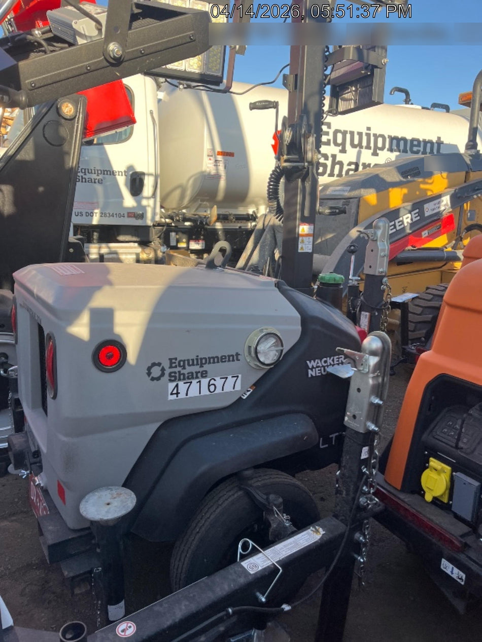2024 Wacker Neuson LTT4 Diesel, Kohler KDW702, Deep Sea Controller, Auto Start, LED 320W, Bypass Outlet, T3