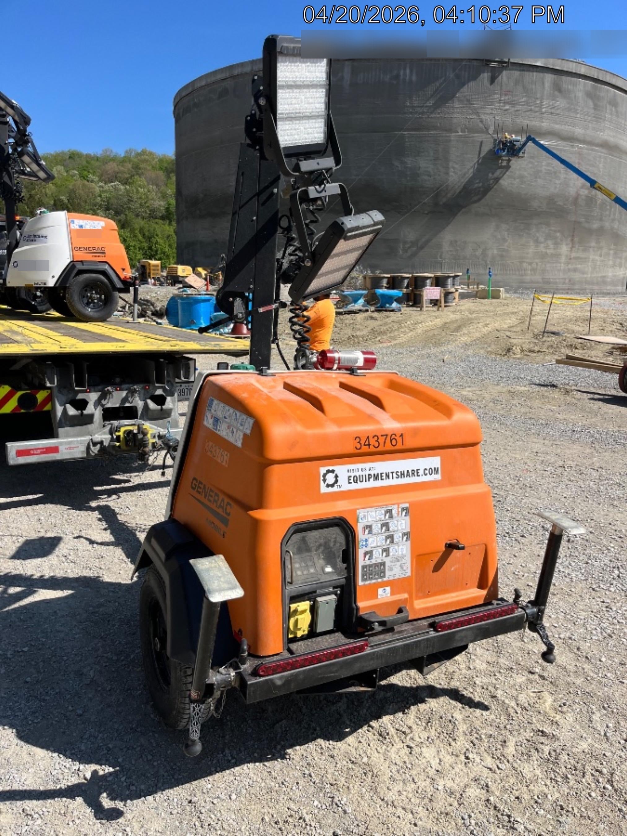2023 Generac MLT2 Diesel, Flex Switch 120V Input, Powerzone Controller, (4) 320W LED Lights, 4kW Generator, 39.9 Gal Fuel Tank, 2" Ball, T3