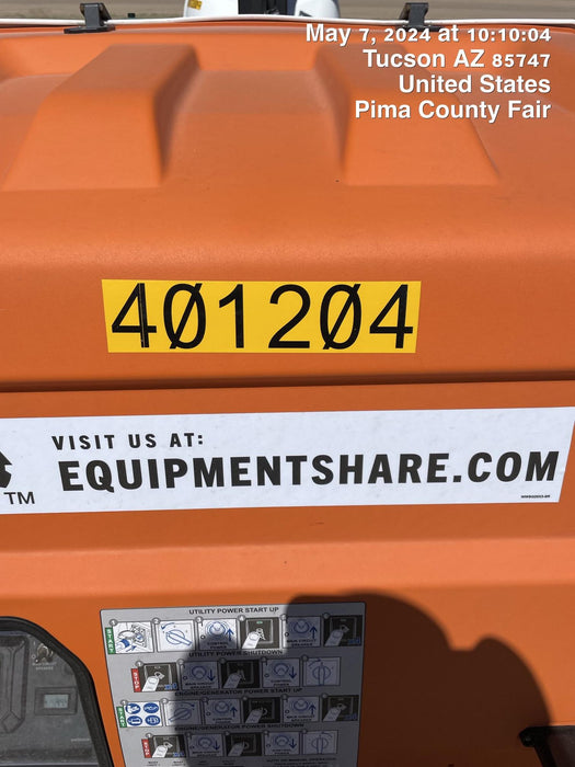 2024 Generac MLT2 Diesel, Flex Switch 120V Input, Powerzone Controller, 
(4) 320W LED Lights, 4kW Generator, 39.9 Gal Fuel Tank, 2" Ball, T3