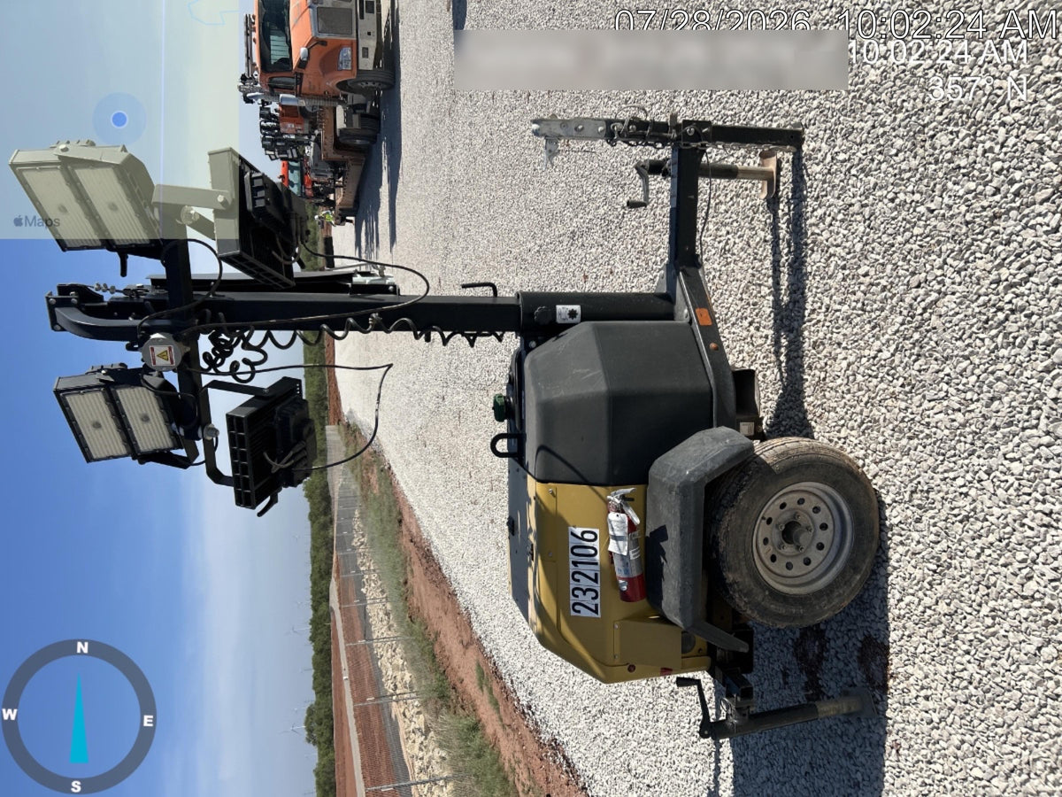 2022 Allmand NLV3GR (4) LED Light Fixture 350W, 23' Vertical Mast, 3kW Prime, Towable, Deep Sea L401, Leveling Jacks, Yanmar T4F 5.8hp