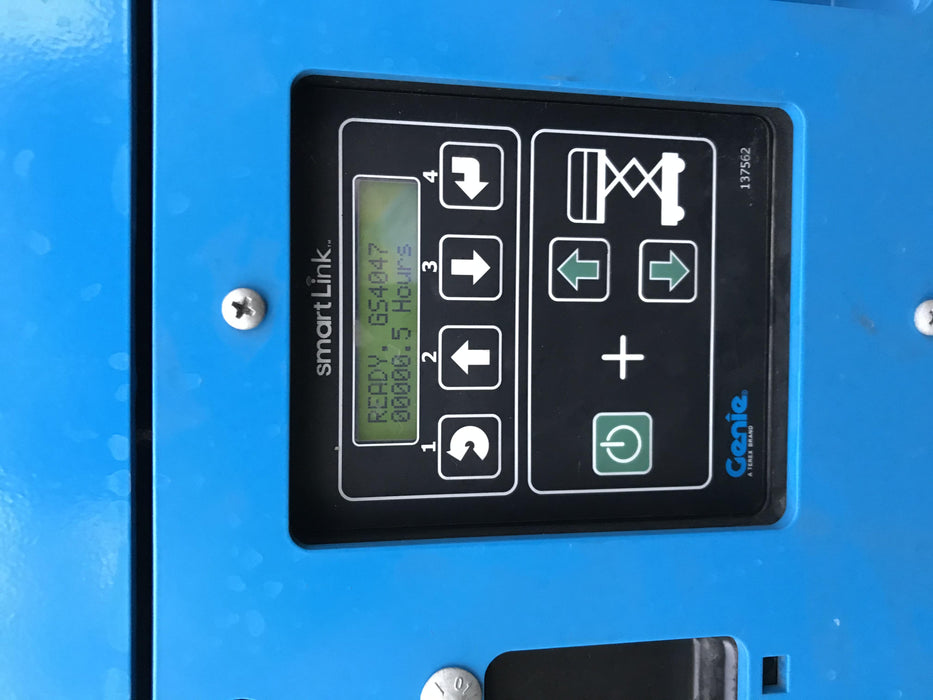 2019 Genie GS-4047 Folding rails with half height swing gate, 800W Inverter