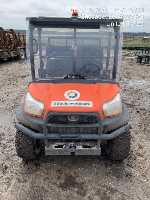 2021 Kubota RTV-X1140W-H Plastic Canopy, Windshield Acrylic Clear, LED Strobe Light, Wire Harness Kit, Back up Alarm