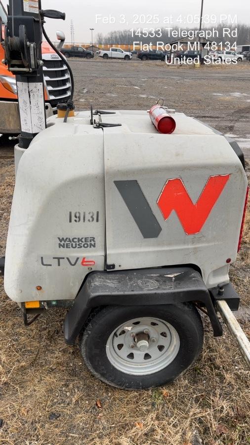 2018 Wacker Neuson LTV6L-MH Wacker Neuson LTV6L Mobile Light Tower w/Fuel Level Sensor Installed