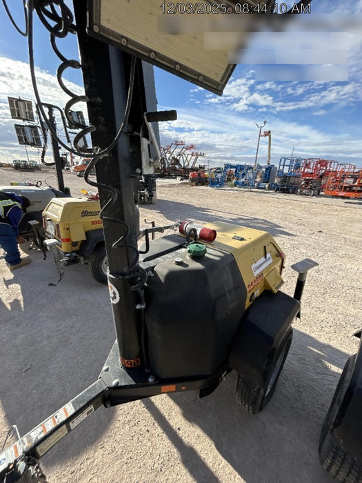 2022 Allmand NLV3GR (4) LED Light Fixture 350W, 23' Vertical Mast, 3kW Prime, Towable, ES Decals, T3