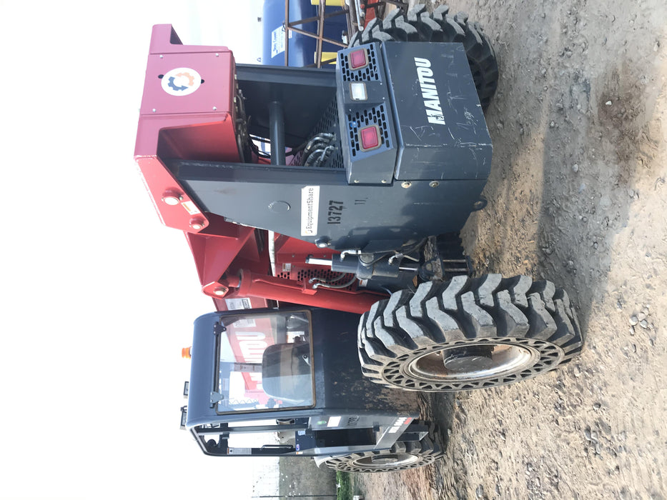 2018 Manitou MTA8044 MTA 8044 - 74 HP T4, Canopy, Worklights/Strobe, Beacon, 66" Carriage, 48" Forks, Solid Tires, Lift Hook, Aux Hydraulics