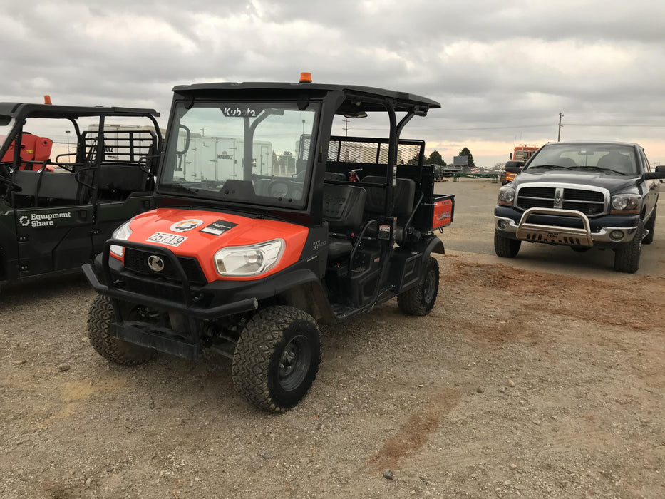 2019 Kubota RTV-X1140 4wd Utility Cart, LED Strobe, Windshield Tempered Glass, Pastic Canopy, Wire Harness Kit, Backup Alarm