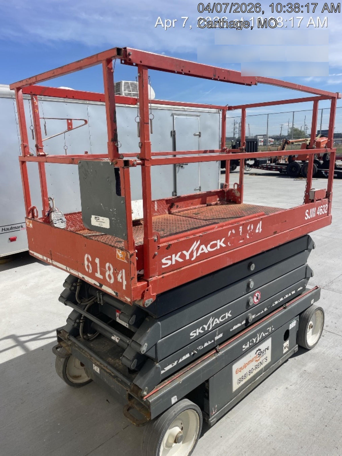2017 Skyjack SJIII-4632 Skyjack SJ4632, Trojan Battery Set, Extended Warranty 5yr/5k hr