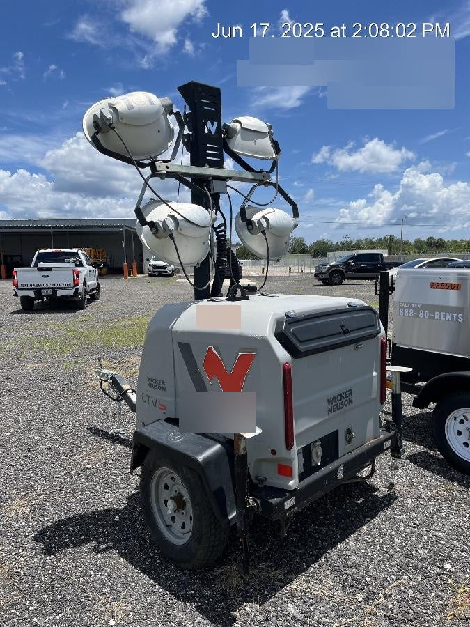 2019 Wacker Neuson LTV6L-MH Wacker Neuson LTV6L Mobile Light Tower w/Fuel Level Sensor Installed