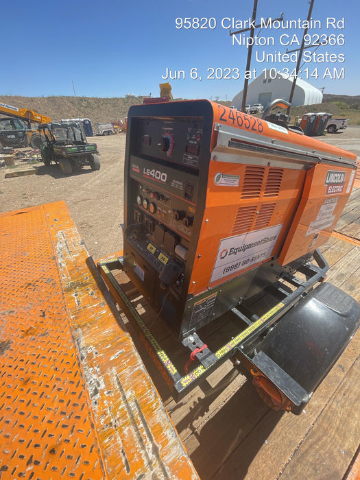 2022 Lincoln Electric LE400 Kubota V1505, Trlr, Cable Rack, Light Kit, ES Decals, T3