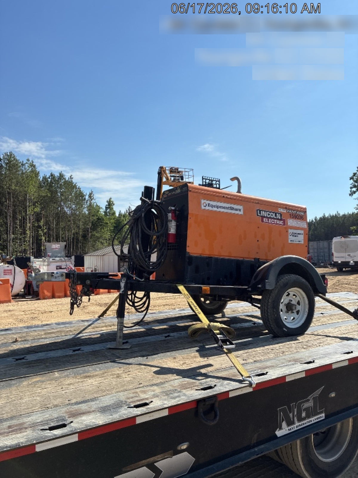 2021 Lincoln Electric Vantage 322 Vantage 322 Ready Pak 3 w/ Decals, ORANGE (includes trailer, cable rack, fender light kit) NO Telematics