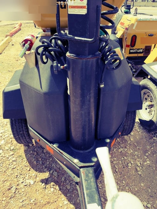 2022 Allmand NLV3GR (4) LED Light Fixture 350W, 23' Vertical Mast, 3kW Prime, Towable, Deep Sea L401, Leveling Jacks, Yanmar T4F 5.8hp