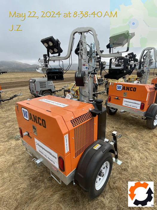 2024 Wanco WLTT-4MM4K Diesel, Deep Sea Controller, Shore Power Plug, Auto Start, (4) 350W LED Floodlights, 4kW Generator, 60 Gal Fuel Tank, 2" Ball, T3