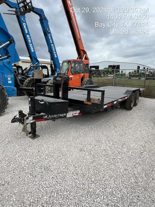 2024 TEXAS PRIDE TRAILERS 21' Lowboy Gravity Tilt Bed 14K Bumper Pull Trailer