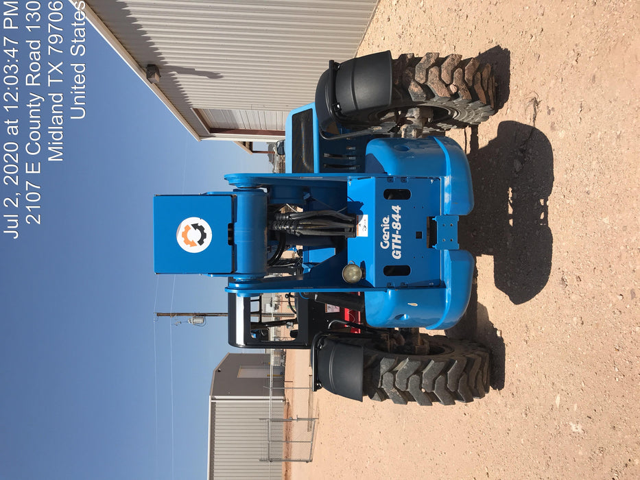 2018 Genie GTH-844 Genie GTH-844 w/Open ROPS, Solid Tires, beacon/work lights, 60" carriage/forks