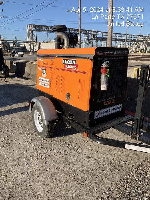 2022 Lincoln Electric Vantage 549X Crosslink Technology, Trailer Mounted, ES Decals, T3