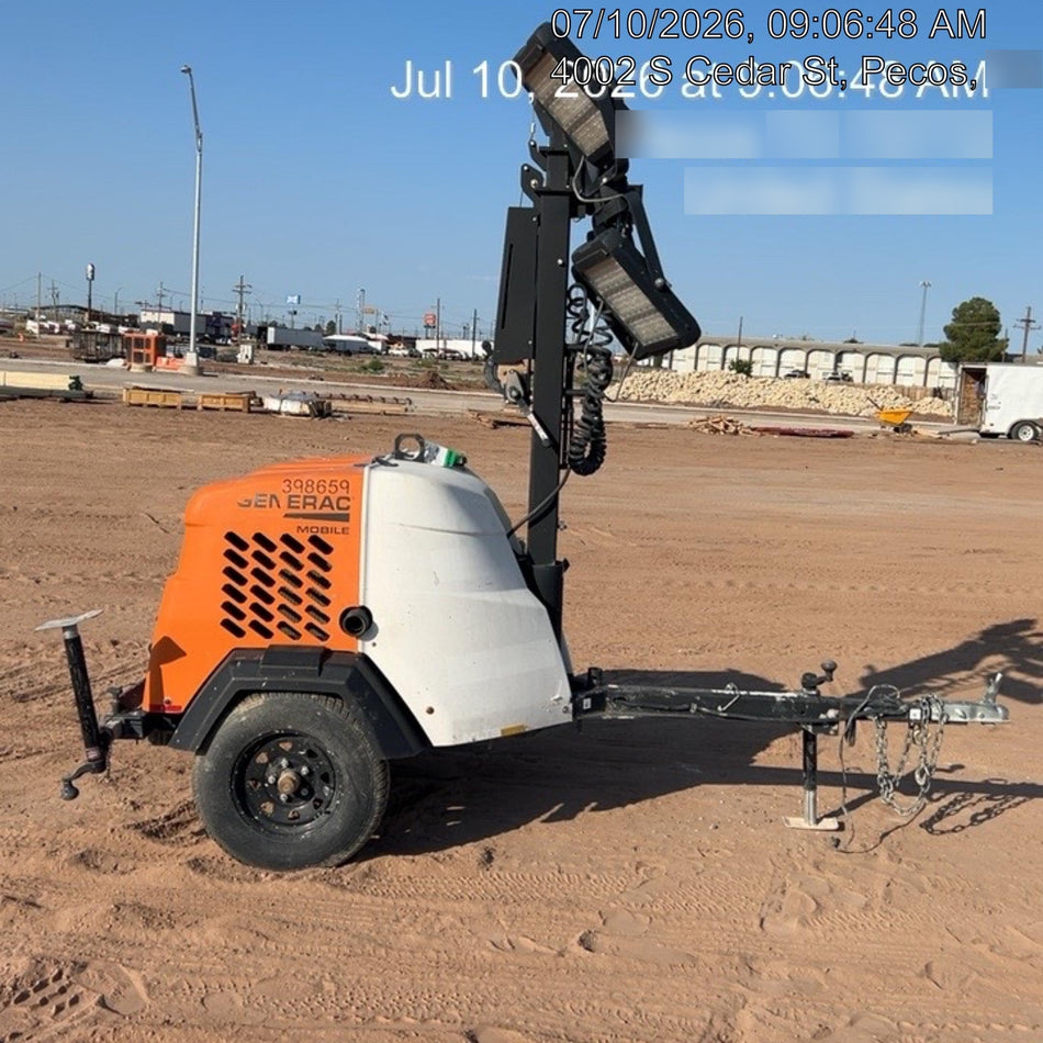 2024 Generac MLT2 Diesel, Flex Switch 120V Input, Powerzone Controller, 
(4) 320W LED Lights, 4kW Generator, 39.9 Gal Fuel Tank, 2" Ball, T3