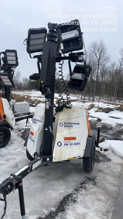 2023 Generac MLT2 Diesel, Flex Switch 120V Input, Powerzone Controller, (4) 320W LED Lights, 4kW Generator, 39.9 Gal Fuel Tank, 2" Ball, T3