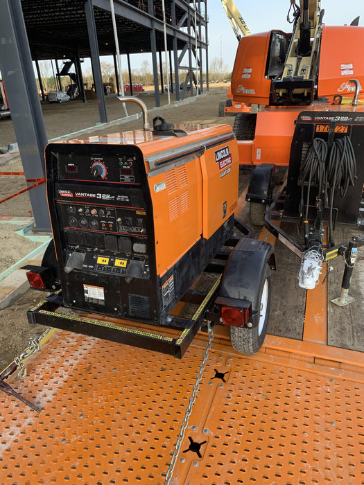 2021 Lincoln Electric Vantage 322 Vantage 322 Ready Pak 3 w/ Decals, ORANGE (includes trailer, cable rack, fender light kit) NO Telematics