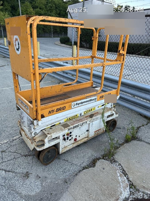 Custom Equipment HB-1430 Hy-Brid Scissor Lift
Platform capacity up to 670 lbs
Working height up to 20 ft
Weighs under 1,700 lbs
Non-marking wheels
