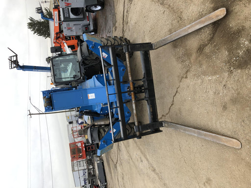 2019 Genie GTH-1056 Cab/Heat/AC, Solid RT Tires, LED Work Lights, Beacon 60" QA Carriage, 60" Forks