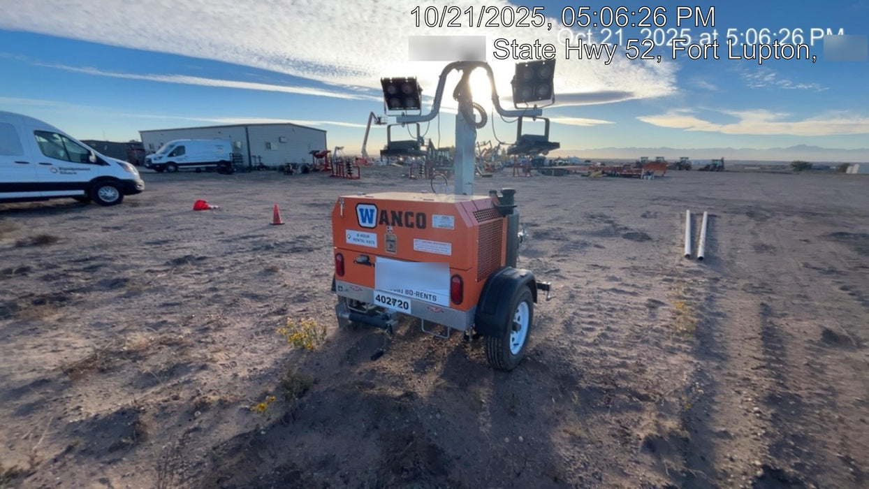 2024 Wanco WLTT-4MM4K Diesel, Deep Sea Controller, Shore Power Plug, Auto Start, (4) 350W LED Floodlights, 4kW Generator, 60 Gal Fuel Tank, 2" Ball, T3