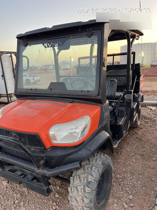 Kubota RTV-X1140W-H 4wd Utility Cart, LED Strobe, Windshield Tempered Glass, Plastic Canopy, Wire Harness Kit, Backup Alarm