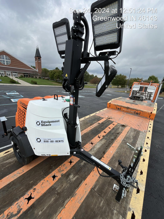 2024 Generac MLT2 Diesel, Flex Switch 120V Input, Powerzone Controller, 
(4) 320W LED Lights, 4kW Generator, 39.9 Gal Fuel Tank, 2" Ball, T3