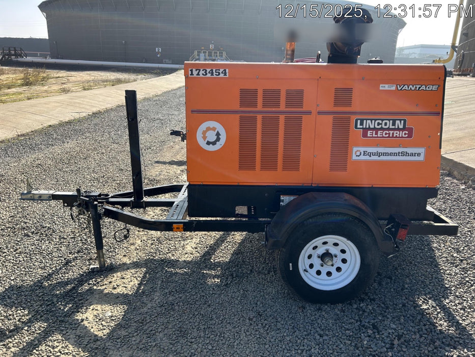 2021 Lincoln Electric Vantage 549X Ready Pak 3, ORANGE (includes trailer, cable rack, fender light kit)