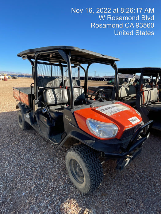 2022 Kubota RTV-X1140W-H Plastic Canopy, Windshield Acrylic Clear, LED Strobe Light, Wire Harness Kit, Back up Alarm