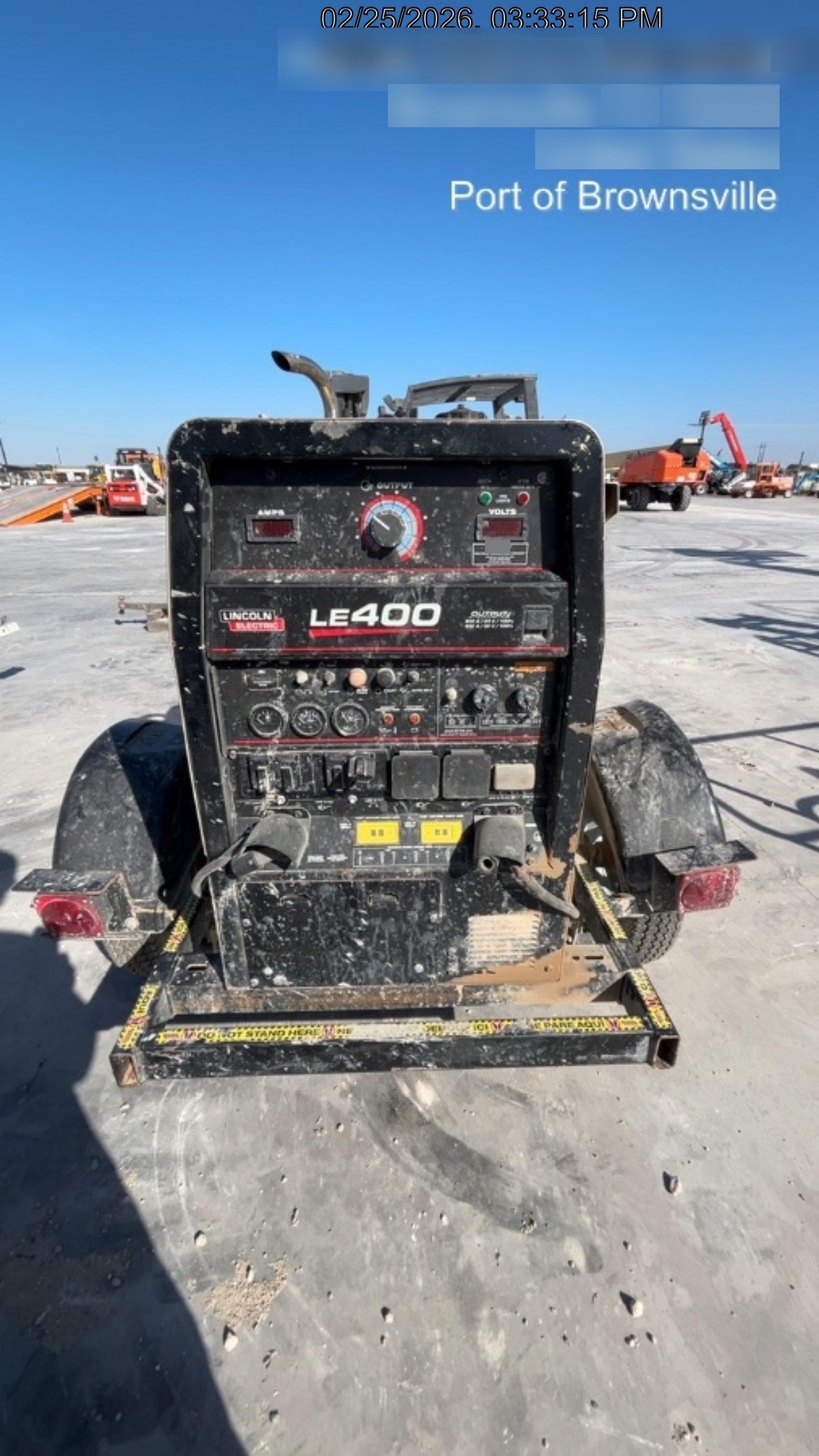 2025 Lincoln Electric LE400 Diesel, Kubota V1505, 22 HP, Trlr, Cable Rack, Light Kit, ES Decals, T3