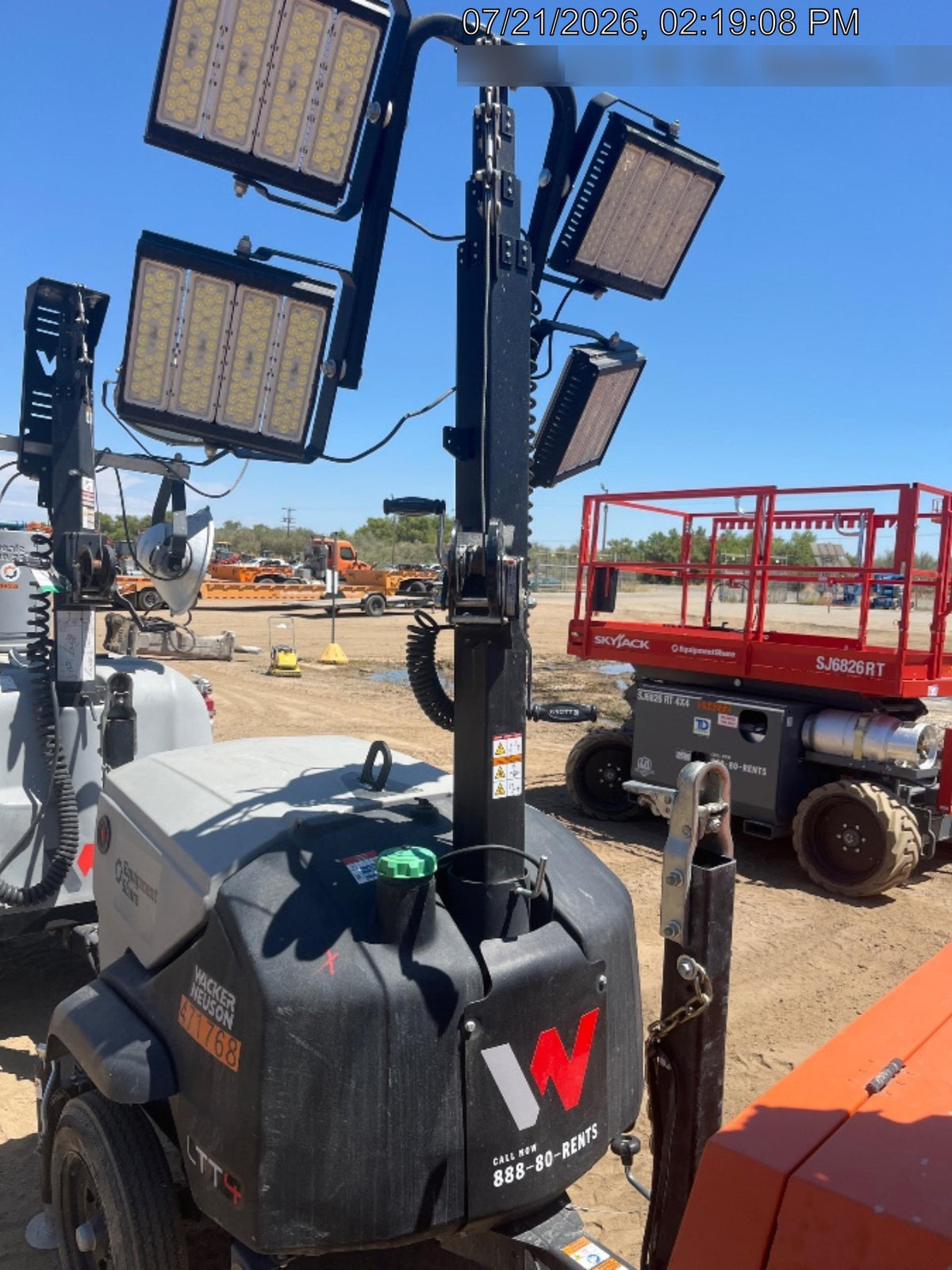 2024 Wacker Neuson LTT4 Diesel, Kohler KDW702, Deep Sea Controller, Auto Start, LED 320W, Bypass Outlet, T3