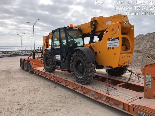 2019 JCB 509-42 JCB 509-42 Enclosed Cab, 74 HP, Solid Tires, Worklights, Beacon, Aux Hydraulics, Lifting Eye