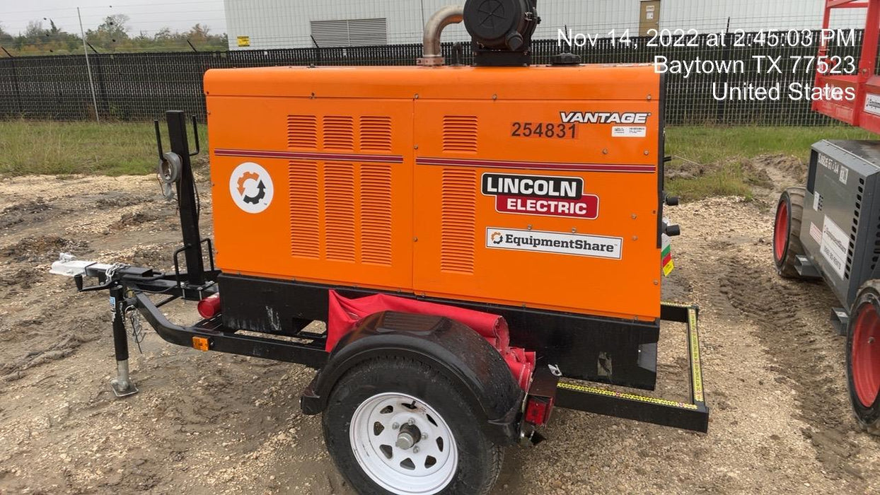 2022 Lincoln Electric Vantage 549X Crosslink Technology, Trailer Mounted, ES Decals, T3