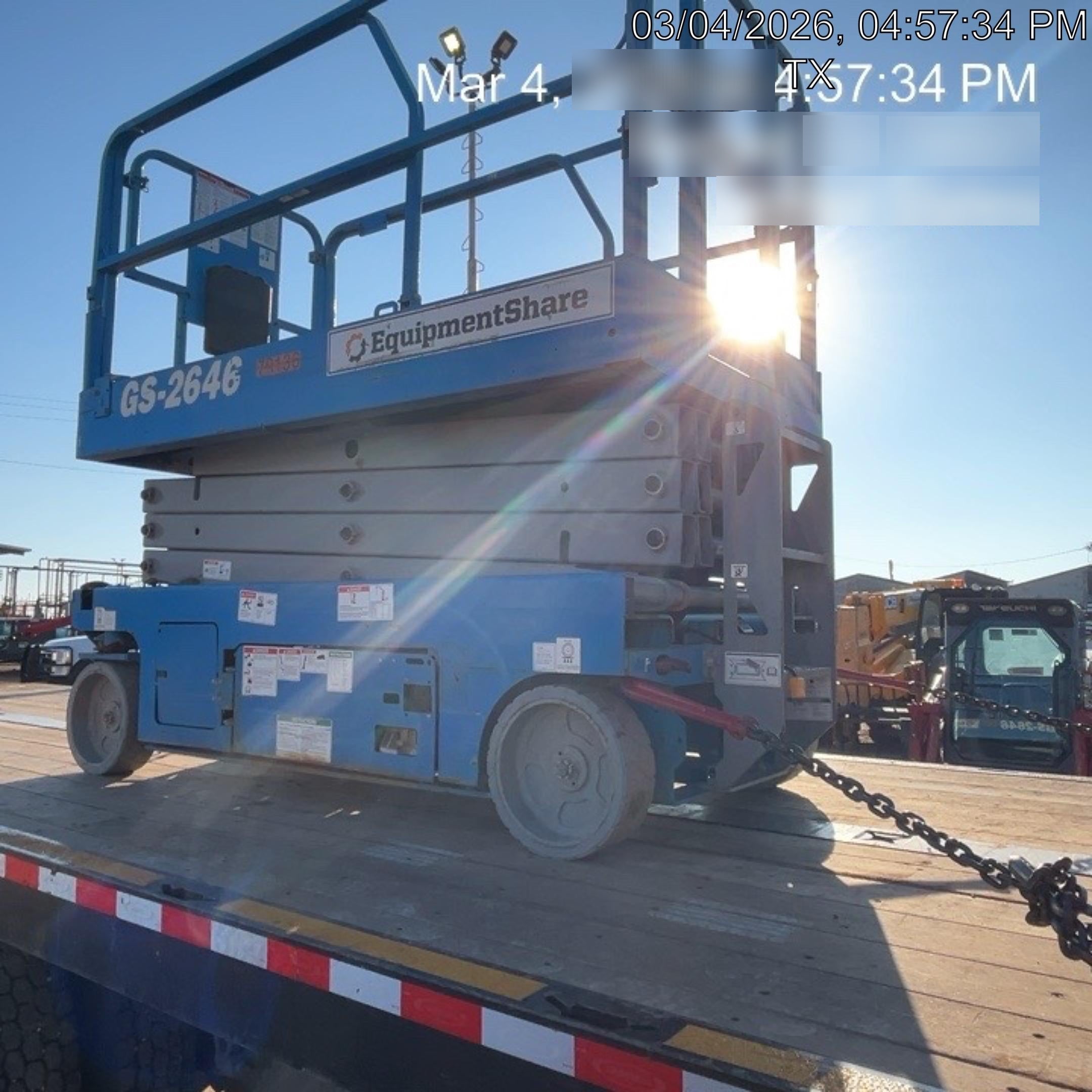 2019 Genie GS-2646 folding rails with full height swing gate