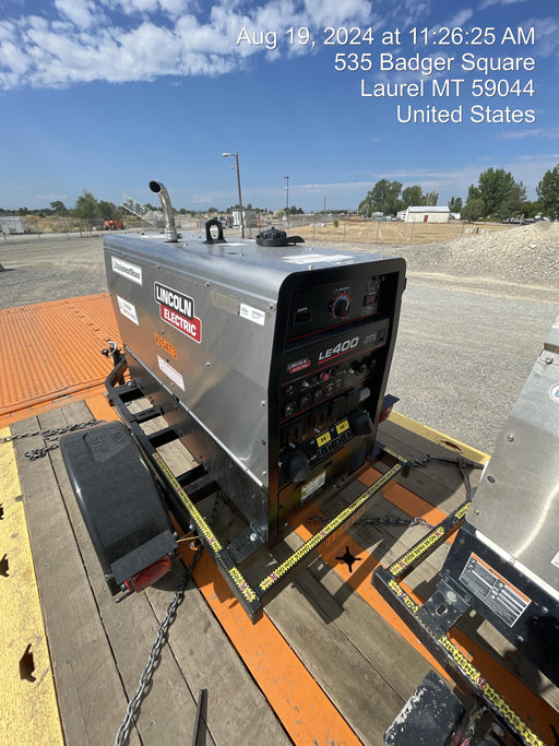 2024 Lincoln Electric LE400 Kubota V1505, Trlr, Cable Rack, Light Kit, ES Decals, T3