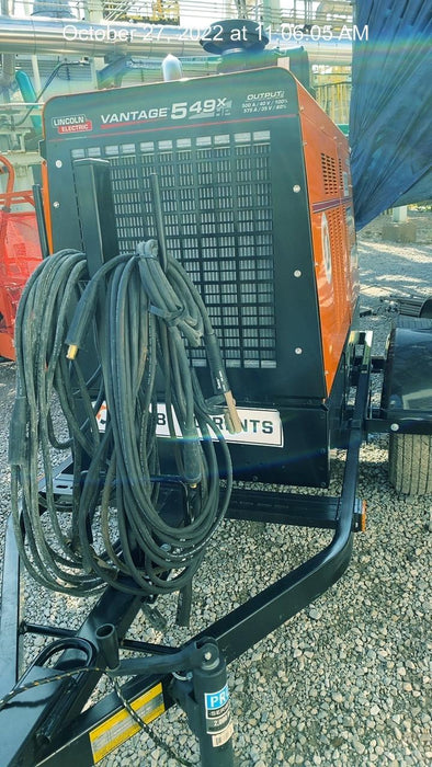 2021 Lincoln Electric Vantage 549X Ready Pak 3, ORANGE (includes trailer, cable rack, fender light kit)