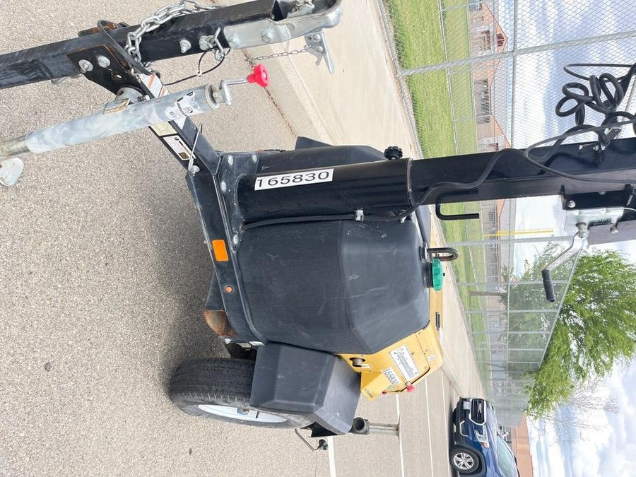 2021 Allmand NLV3GR (4) LED Light Fixture 350W, 23' Vertical Mast, 3kW Prime, Towable, Deep Sea L401, Leveling Jacks, Yanmar T4F 5.8hp